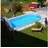 800 x 400 x 150 cm sandfarbene Poolfolie