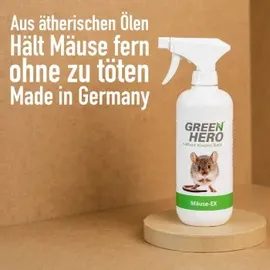 GreenHero Mäuse-Ex Spray zur Mäuseabwehr - Hält Mäuse Effektiv Fern