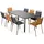 Oviala Loungeset 9-tlg. Braun