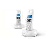 Draadloze telefoon Philips D1612W/34 1,6" 300 mAh Gap (2 pcs) Wit (S0424397) weiß