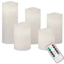 DEUBA LED Echtwachs Kerzen 5 St.