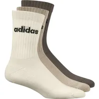 adidas Linear Crew Cushioned Socken 3er Pack Wonder White/Magic Beige/Earth Strata 34-36