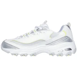 SKECHERS D'Lites-Chromatic Damen Weite M Silber/Weiß 41