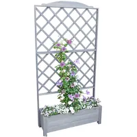 Promadino Rankkasten Botanica 110 x 32 cm Grau