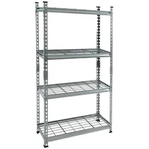 Estexo Lagerregal Metall 150x75x30 cm silber