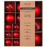 Inge‘s Christmas Decor 12002 P418 Christbaumschmuck Kugel-Weihnachtsschmuck Glas rot)