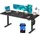 Songmics Höhenverstellbarer Schreibtisch 180 x 80 cm Tintenschwarz