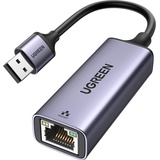 Ugreen Ethernet Adapter (USB, RJ45 Gigabit Ethernet (1x)), Netzwerkadapter, Grau