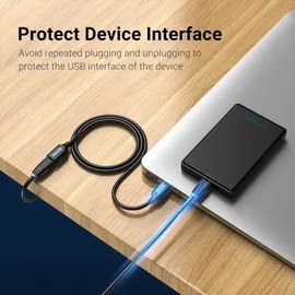 Vention USB-A auf USB-A 0,5 m Schwarz