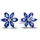 Pandora Ohrstecker Funkelndes Herbarium Blau Silber 292407C01