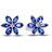 Pandora Ohrstecker Funkelndes Herbarium Blau Silber 292407C01