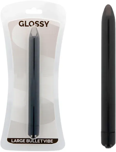 GLOSSY - SCHLANKER VIBRATOR SCHWARZ