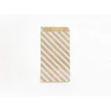 Clairefontaine 394109C 50 Tüten Kraftpapier 11x21+5cm Weiß Streifen