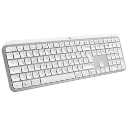 Logitech MX Keys S Pale Grey - Kabellose Tastatur, US-Layout (Qwerty)