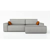 Mebloland Ecksofa TOR mit Schlaffunktion. Farbe: Grey. - Grau