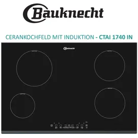 Bosch Herdset Bosch Backofen + Bauknecht Induktionskochfeld autark 77cm