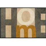 Wash+Dry Home Letters 50 x 75 cm Grau/Rot