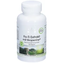 Warnke Vitalstoffe Fo-ti Extrakt mit Bioperine