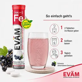 eväm Eisen + Vitamin C Brausetabletten 20 St.