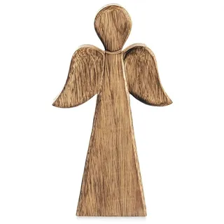 orion group Engelfigur Engel Figur Dekofigur Holzdeko aus Holz 13x24 cm