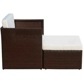 vidaXL Gartensessel 59 x 59 x 30 cm braun