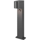 meineWunschleuchte Sockelleuchte mit Bewegungsmelder aus Druckguss Aluminium in Anthrazit, Höhe 50cm