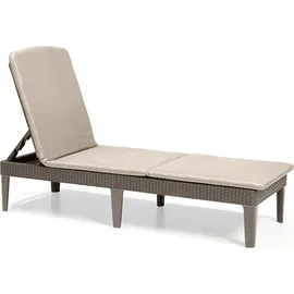 KETER Jaipur Gartenliege 195 x 65 x 22 cm Braun
