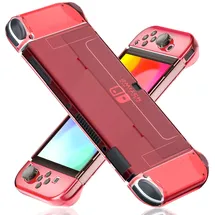 FANPL Dockable Clear Case Controller Rot Nintendo Switch