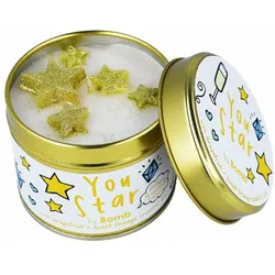 Scented candle in a tin can You are a star