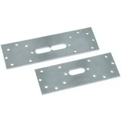 Halteplatte 150mm, doppelt, Stahl verzinkt