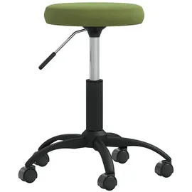 vidaXL Massagehocker Samt 40 x 50 x 40 cm Hellgrün