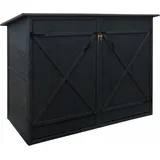 1er-Fahrradgarage HHG 670, Fahrradbox Geräteschuppen Gerätehaus, mvg abschließbar 152x184x98cm anthrazit