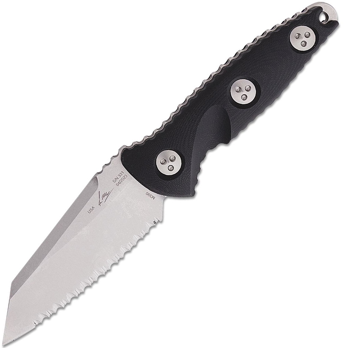 Microtech Socom Alpha Mini Warcom Stonewash F/S 93M-12