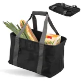 ELUNO Einkaufskorb STELLE faltbar 27 l 27 x 27 x 27 cm schwarz