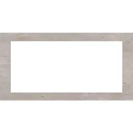 borchardt Möbel Spiegel BORCHARDT MÖBEL "Finn", grau (betonoptik), B:89cm H:45cm T:2cm, Glas, Spiegel, mit Rahmen