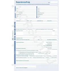 Avery Zweckform Reparaturauftrag A4 SD 1. und 2. Blatt bedruckt 2x40 Blatt
