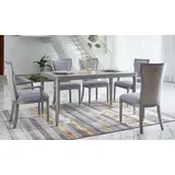 Xlmoebel Esstisch Designer-Esstisch aus Holz im eleganten Look für stilvolle Räume (Esstisch), Hergestellt in Europa grau