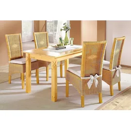 Home Affaire Stuhl »Stuhlparade, TOPSELLER!« (Set) 2 Stk.2 Stück inkl. Sitzkissen, in Handarbeit gefertigt, beige