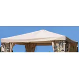 Pavillon Ersatzdach 3x3 Meter - beige - wasserdicht - Pavillondach