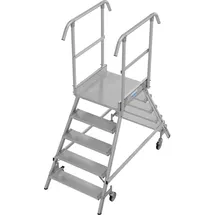 Krause Stabilo Podestleiter fahrbar 5 Stufen