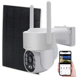 VisorTech 2K-Funk-Pan-Tilt-Kamera mit Solarpanel für Rekorder DSC-500.nvr & -V2