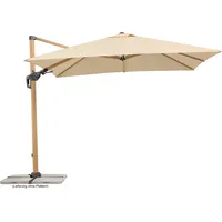 Schneider Ampelschirm 360 cmx 300 cm Natur mit Kurbelmechanik