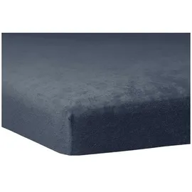 Traumschlaf Spannbettlaken Flauschbiber 140 x 200 - 160 x 200 cm blau