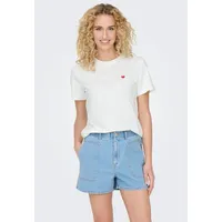 Jdy Kurzarmshirt »JDYPISA S/S PRINT TOP JRS Noos weiß