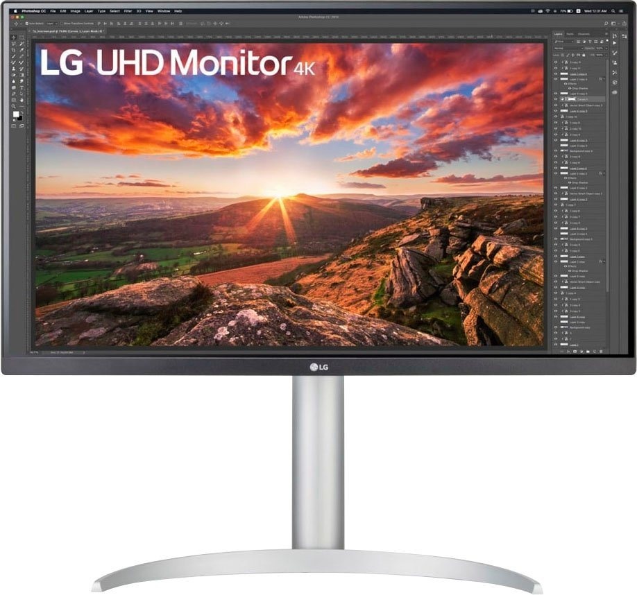 LG 27UP85NP LED-Monitor (68 cm/27 ", 3840 x 2160 px, 4K Ultra HD, 5 ms Reaktionszeit, 60 Hz, IPS-LED) silberfarben