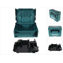 Makita Makpac 2 Systemkoffer mit Einlage für BDA/DDA 351 grün