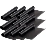 Rosenstein & Söhne Grillmatte 9 Stück Glasfaser Schwarz