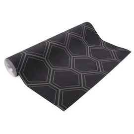 Superfresco Easy Vliestapete Geo Hexagon 10 m x 52 cm 1 St Schwarz