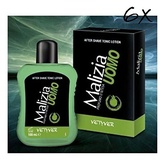 6x Malizia UOMO Vetyver After shave 100ml Tonic Lotion Rasierwasser Kölner Wasser