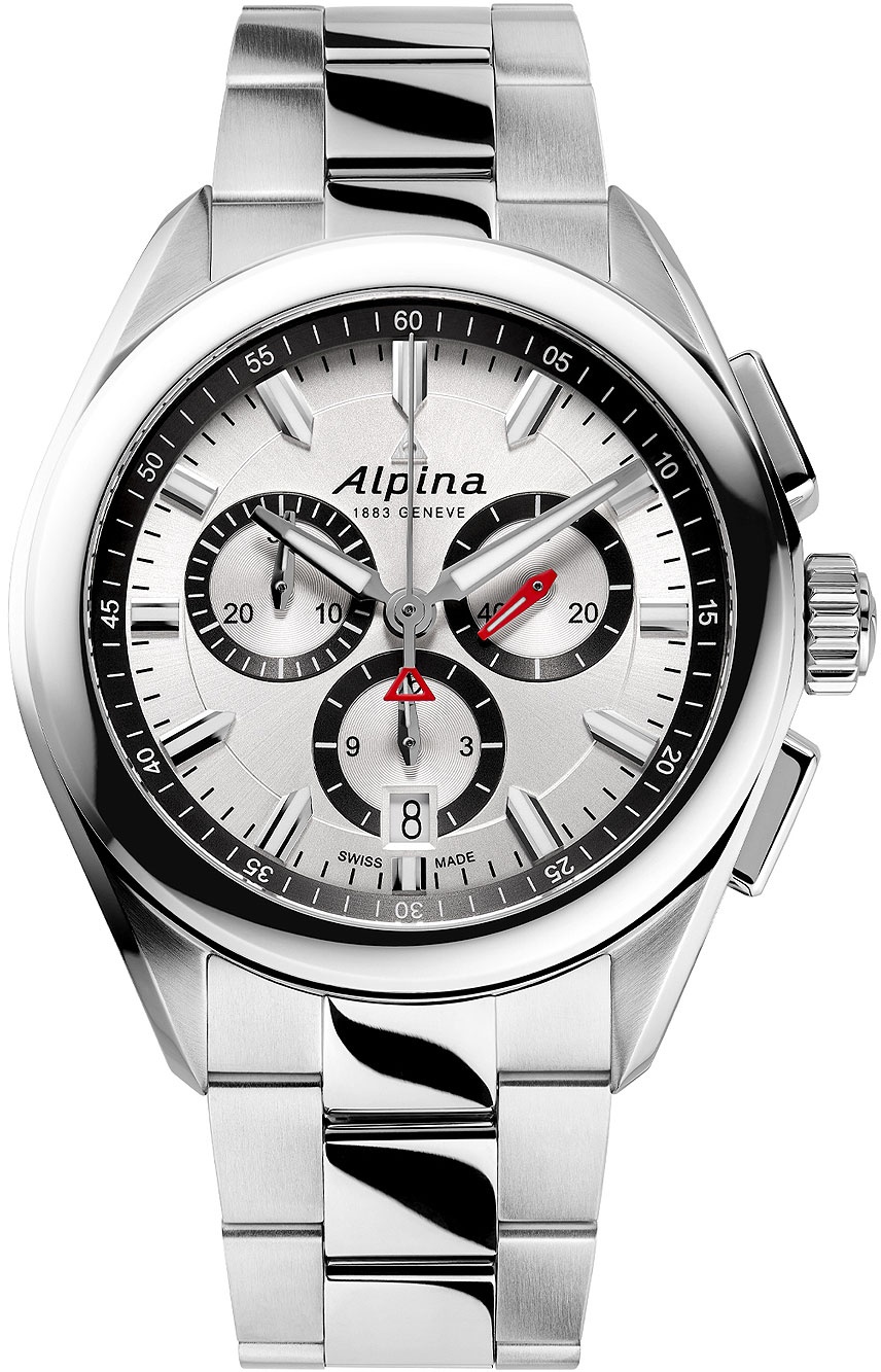 Alpina AL-373SB4E6B Alpiner Chronograph Herrenuhr 42mm 10ATM